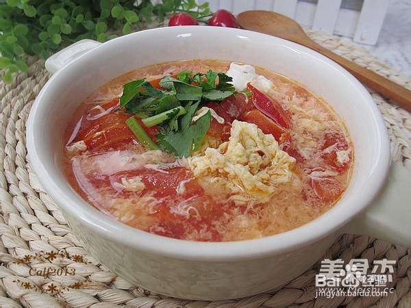 儿童食品番茄蛋花汤的做法