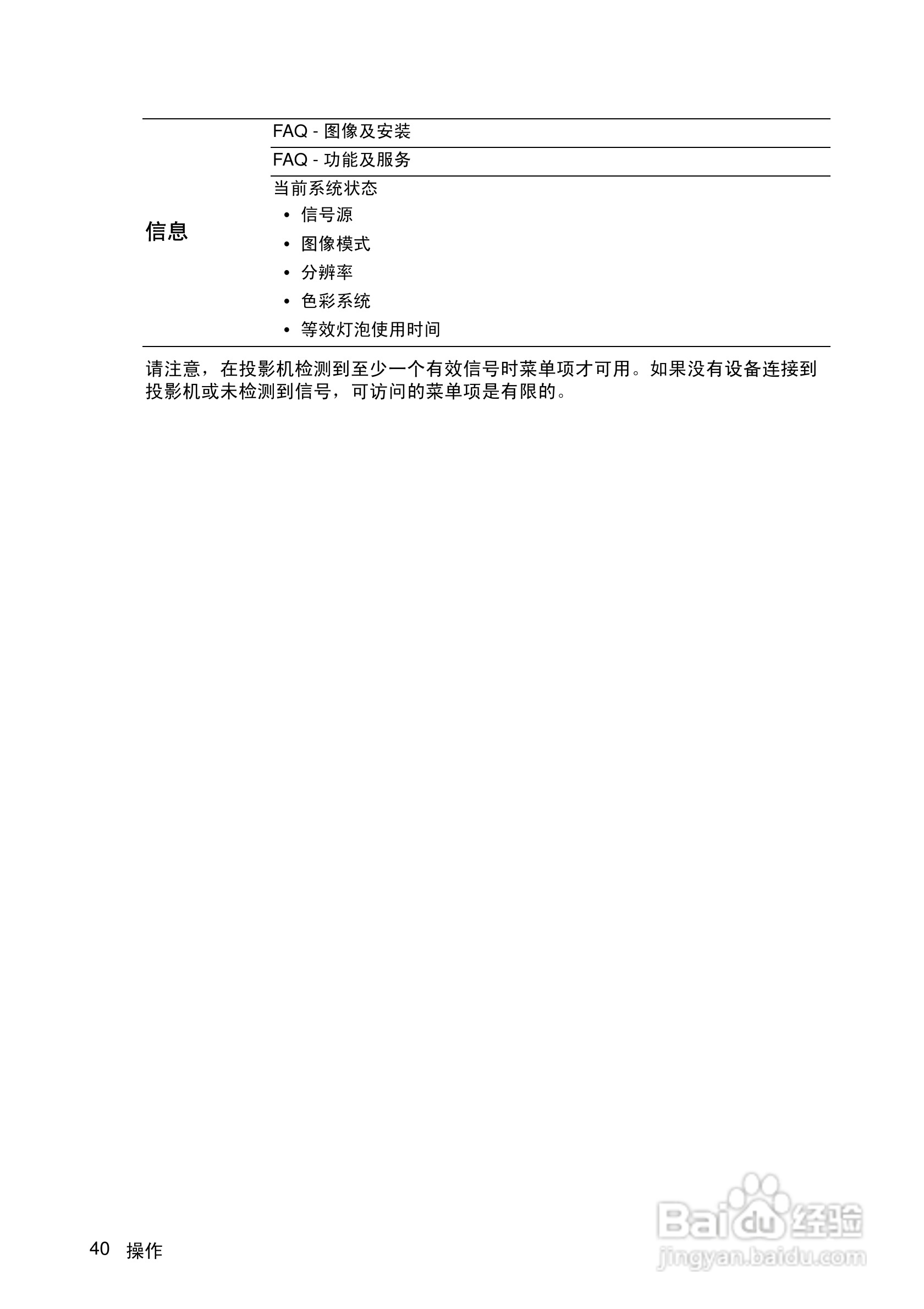 明基MP511+投影仪使用说明书:[4]