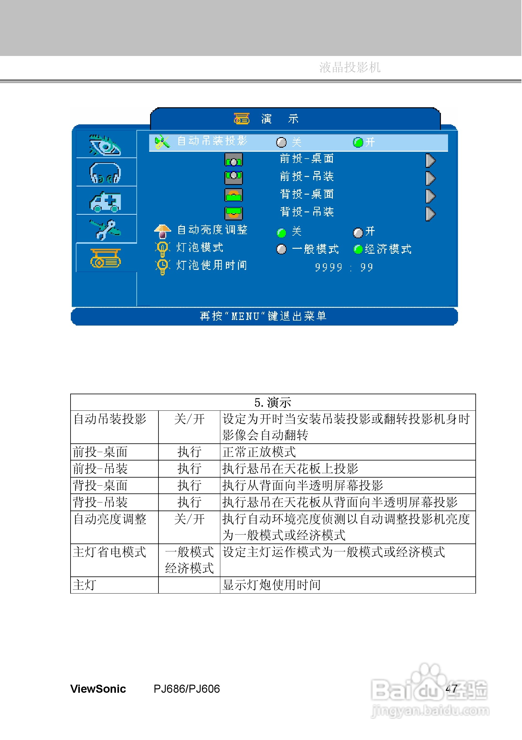 优派PJ606投影机使用说明书:[6]