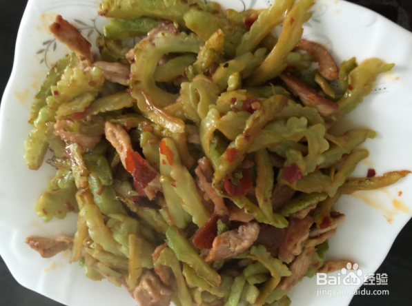 苦瓜炒瘦肉的家常做法