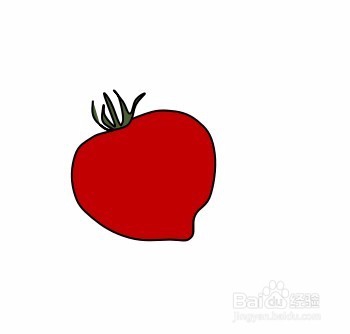 画西红柿的简笔画