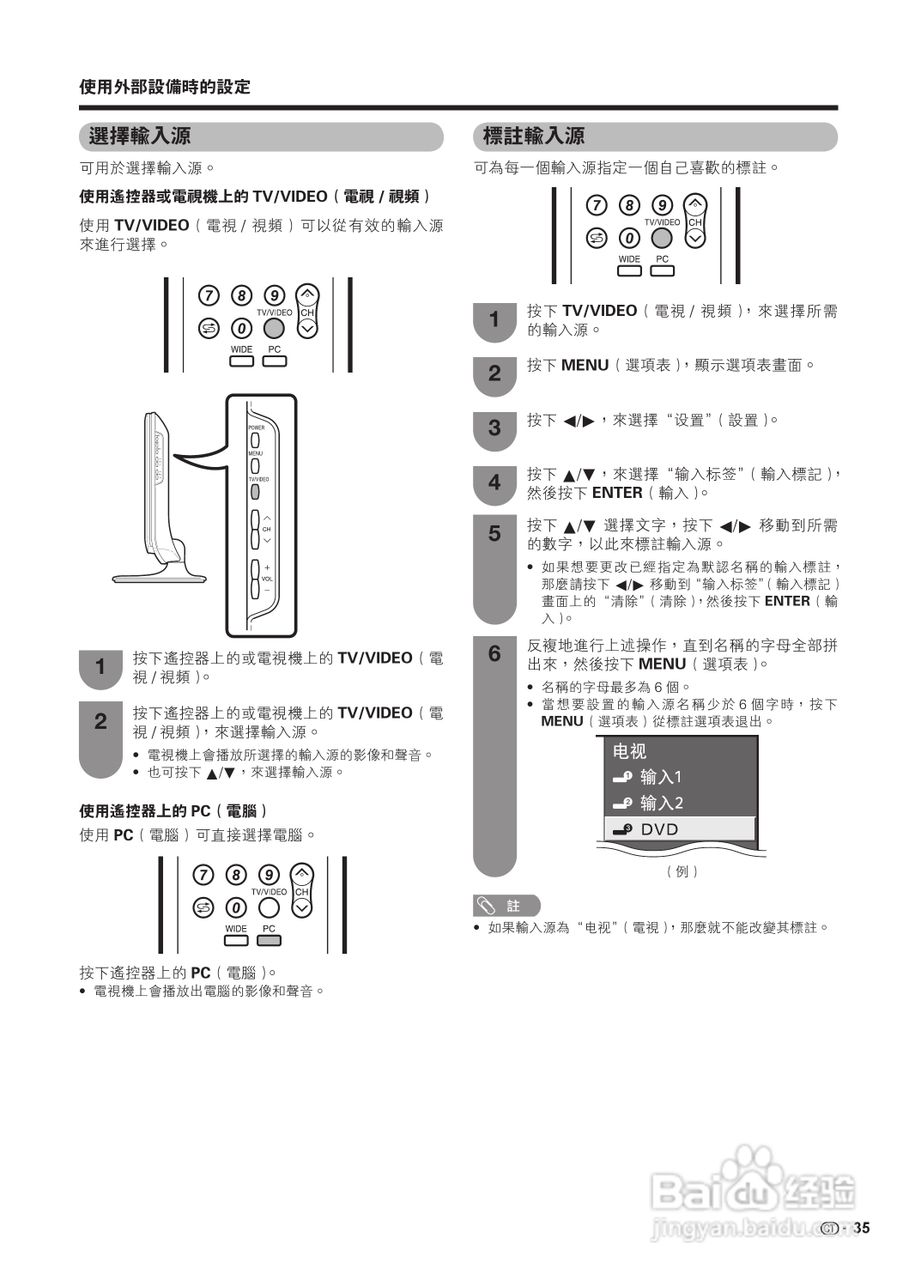 声宝LC-19A35H-RD型液晶电视机说明书:[4]