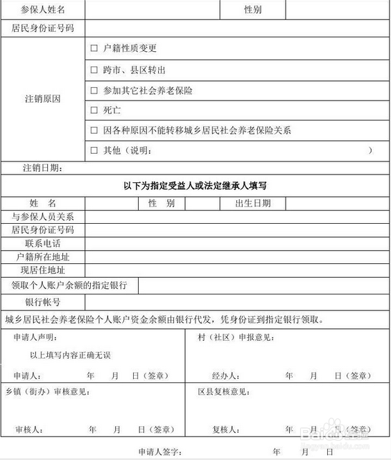 办理城乡居民养老保险丧葬补助需要哪些手续？