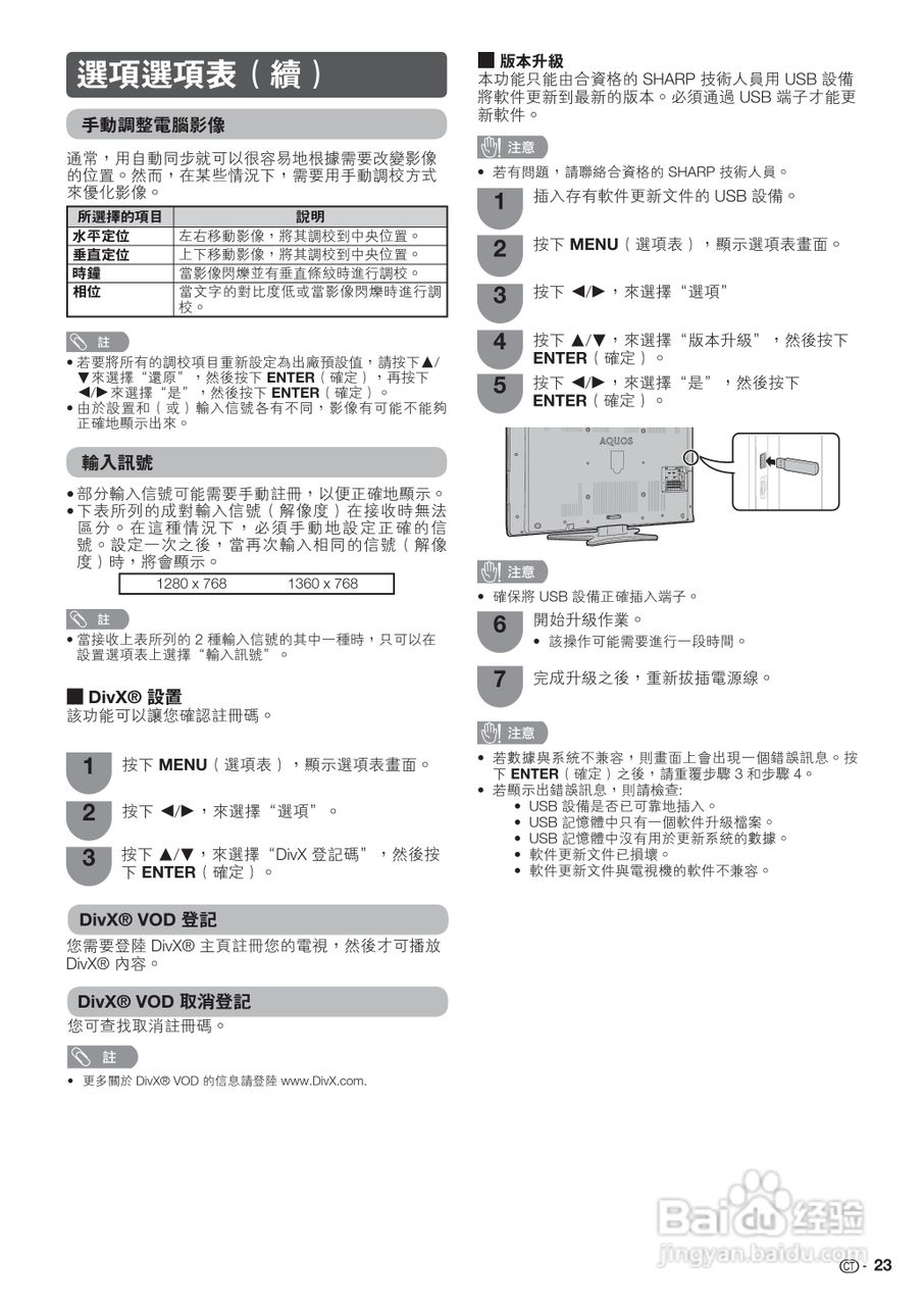 声宝LC-32GE220H型液晶电视机说明书:[3]