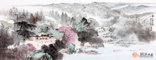 家居装饰画如何提升运势，一幅山水画帮你搞定！