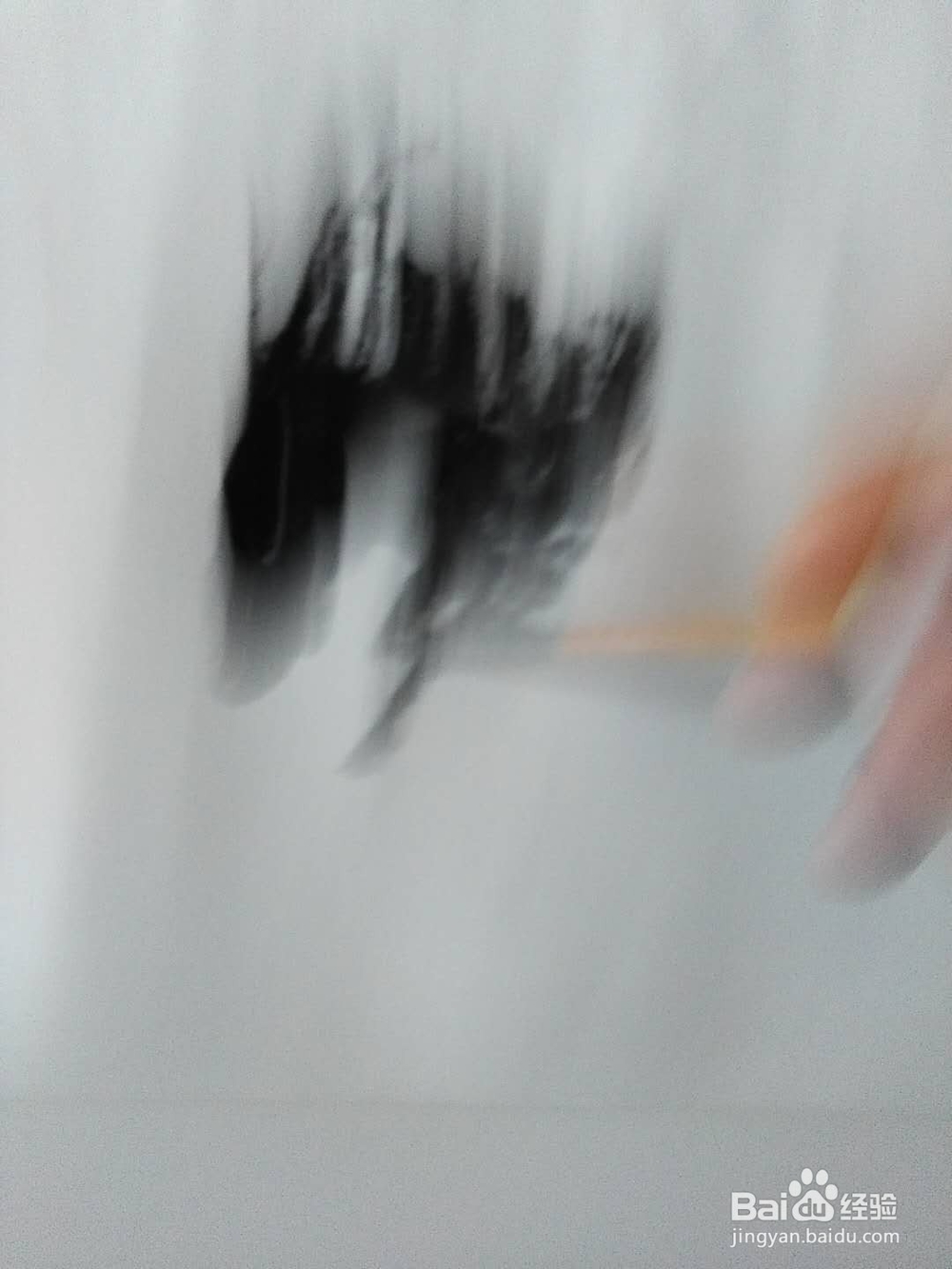 国画马的水墨画法。