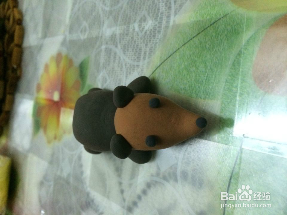 可爱七彩的刺猬
