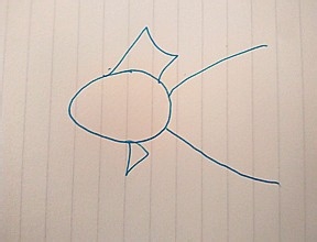 怎样画金鱼简笔画?