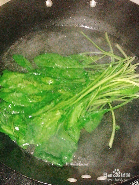 菠菜蛋烧怎么做