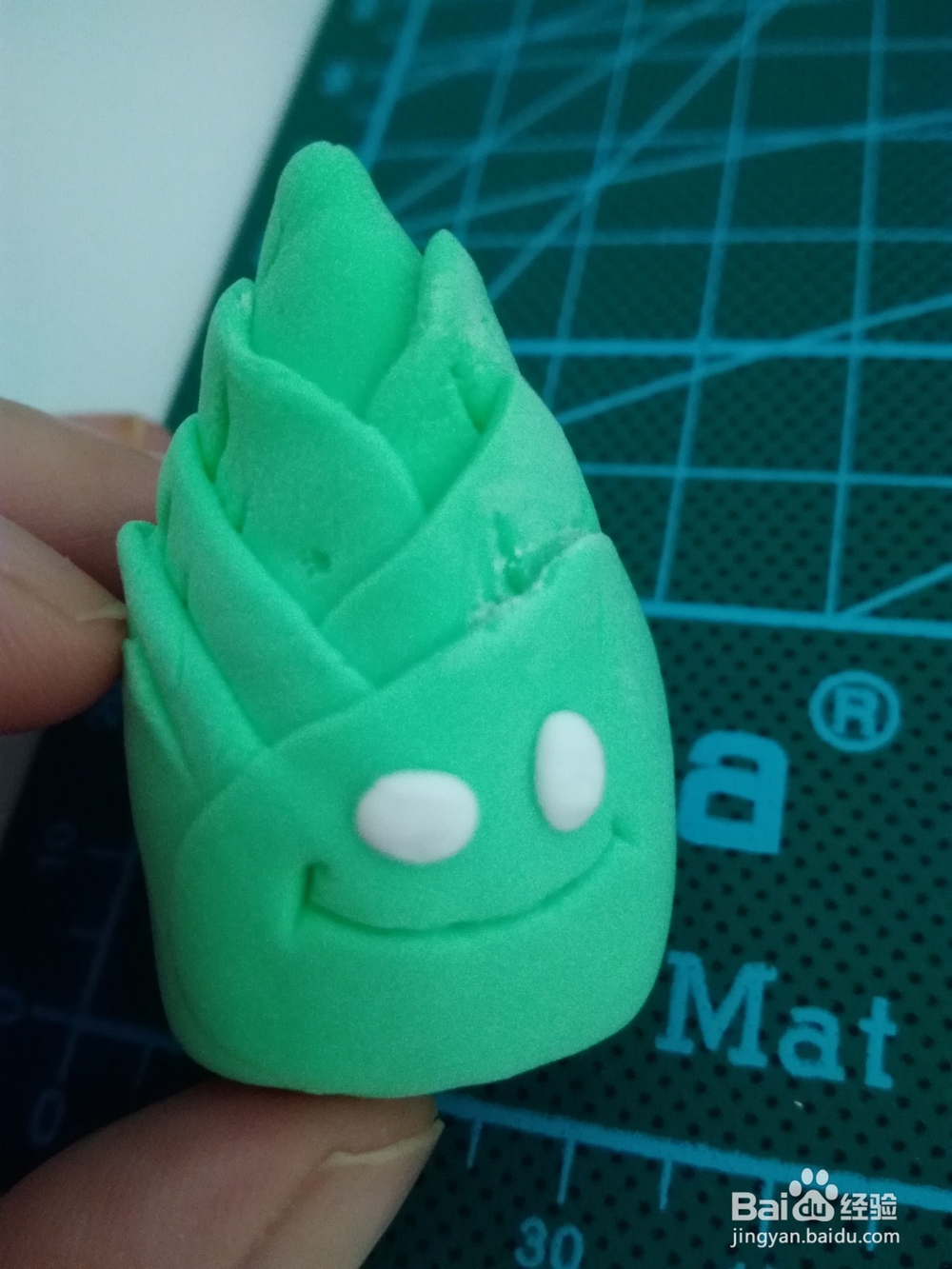 超轻粘土制作植物大战僵尸中的竹笋