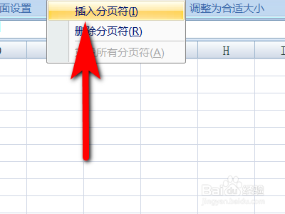 如何在Excel表格当中插入自己想要的分页符