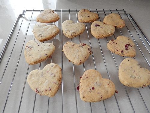 玫瑰花心形饼干