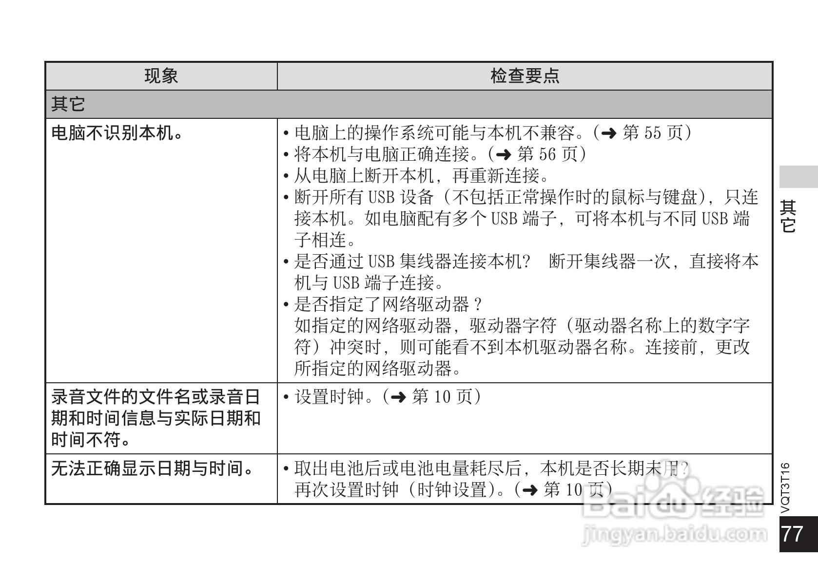 松下RR-XS410数码录音机使用说明书:[8]