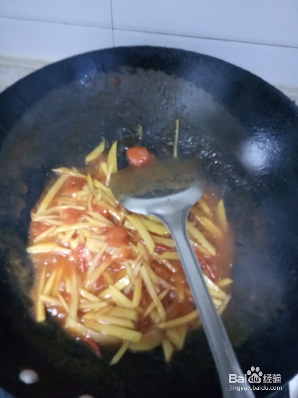 家常炒西红柿土豆