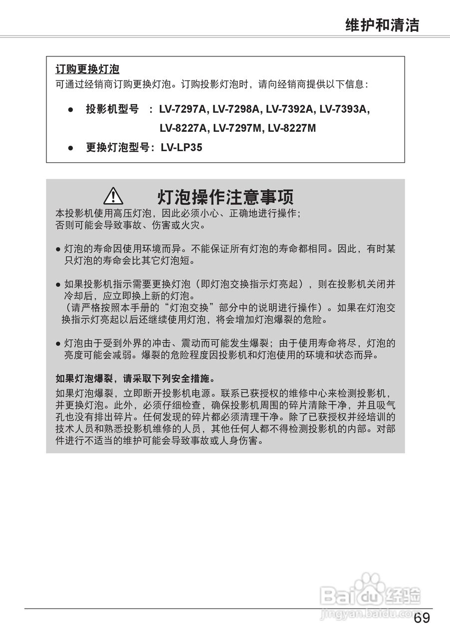 佳能 LV-7297M投影机说明书:[7]