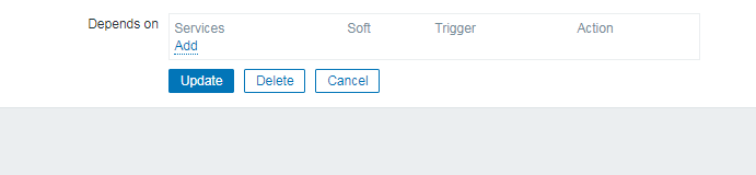 如何在zabbix的服务中增加依赖？