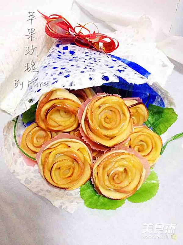 苹果玫瑰花的做法