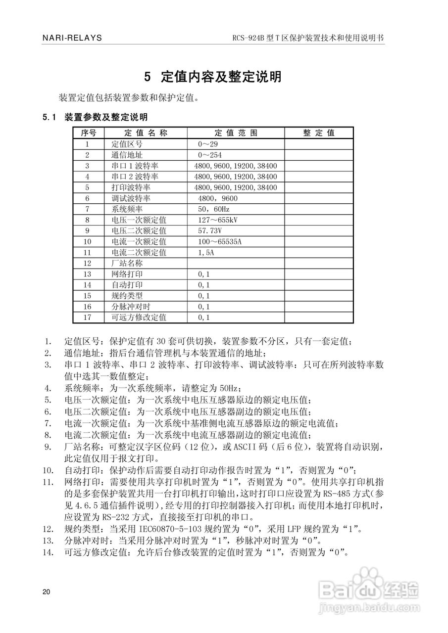 RCS-924B型T区保护装置使用说明书:[3]