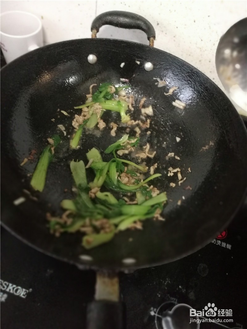 猪肉丝炒油菜