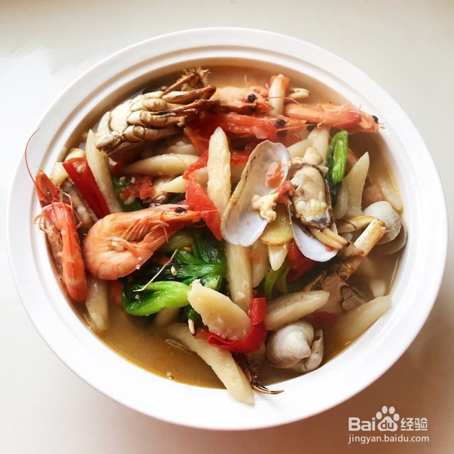 好吃的海鲜面疙瘩
