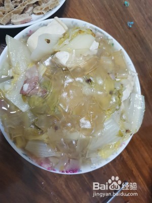 食补佳品冻豆腐白菜炖粉条
