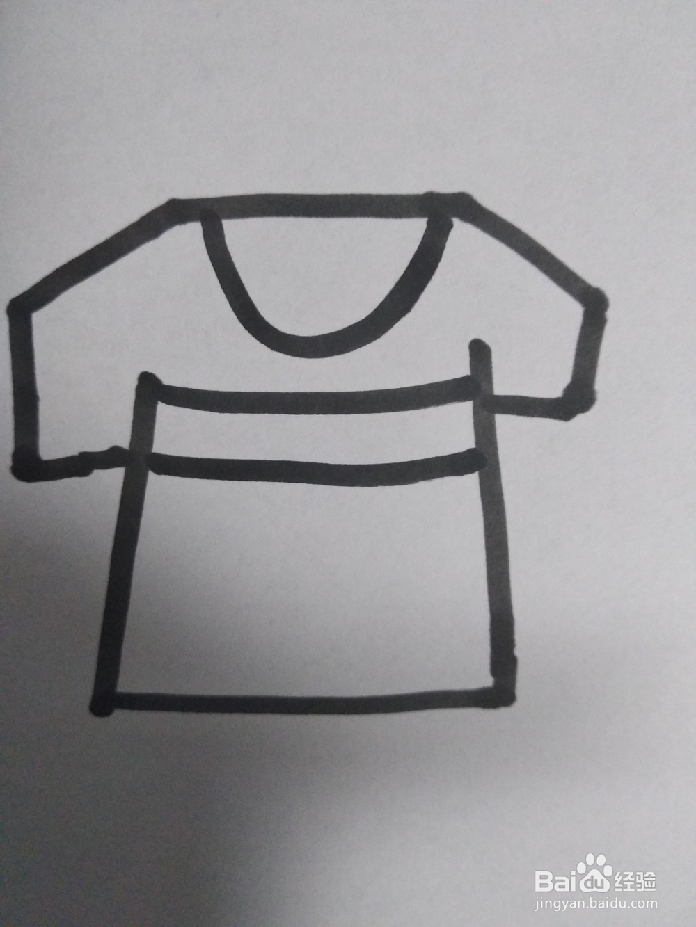 衣服的简笔画--T恤的简笔画