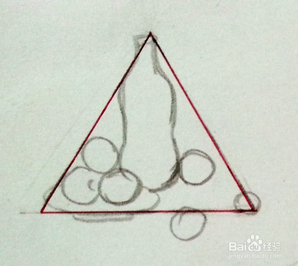 素描中常见的构图形式和错误构图