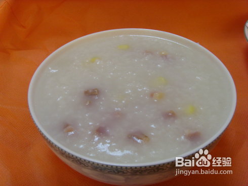 品粥之三 火腿玉米粥