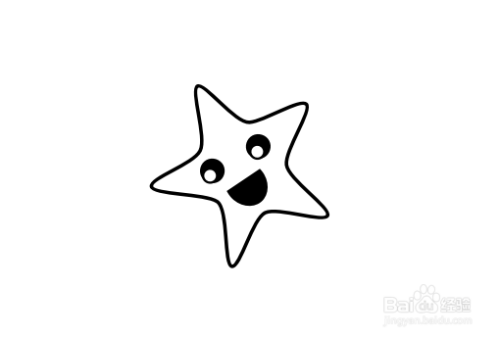 如何使用WPS或者WORD画小海星简笔画