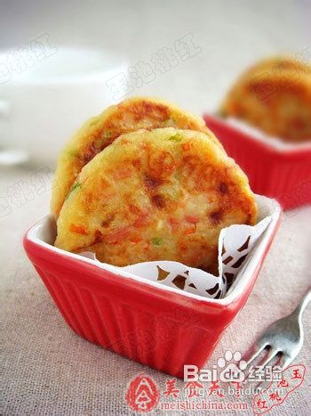 香甜软糯的土豆火腿早餐饼
