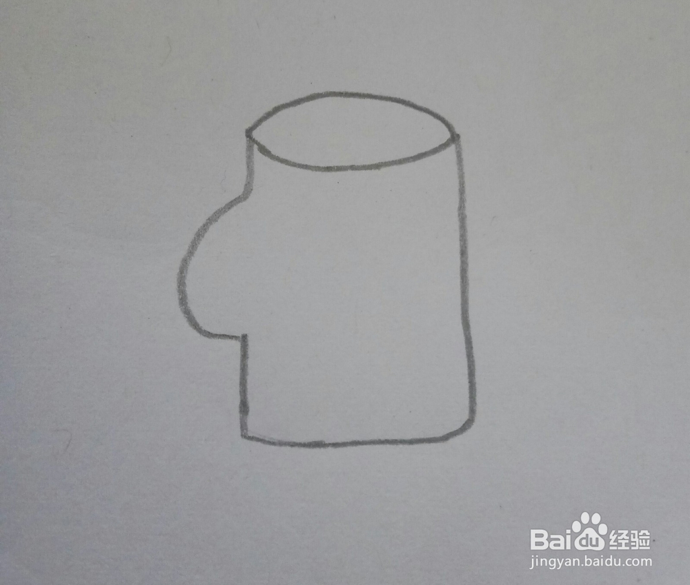 儿童简笔画杯子画法六