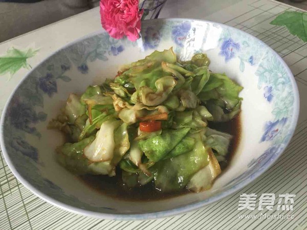 炝炒圆白菜的做法