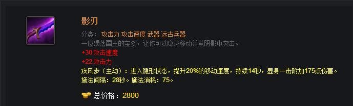 DOTA2 大隐刀的合成方法
