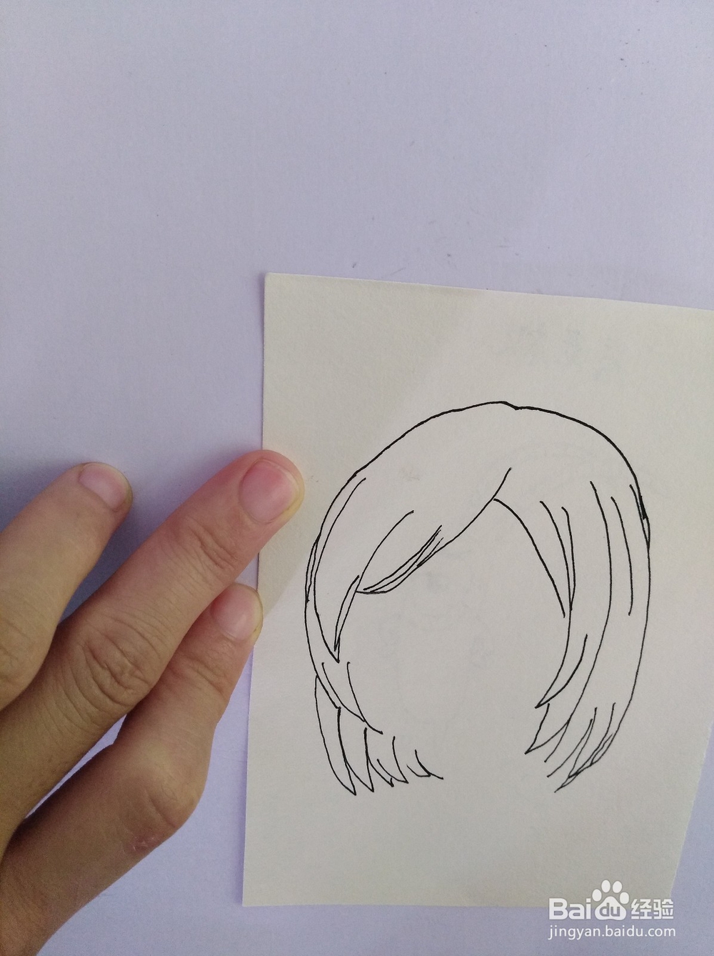 简笔画-画女孩头像