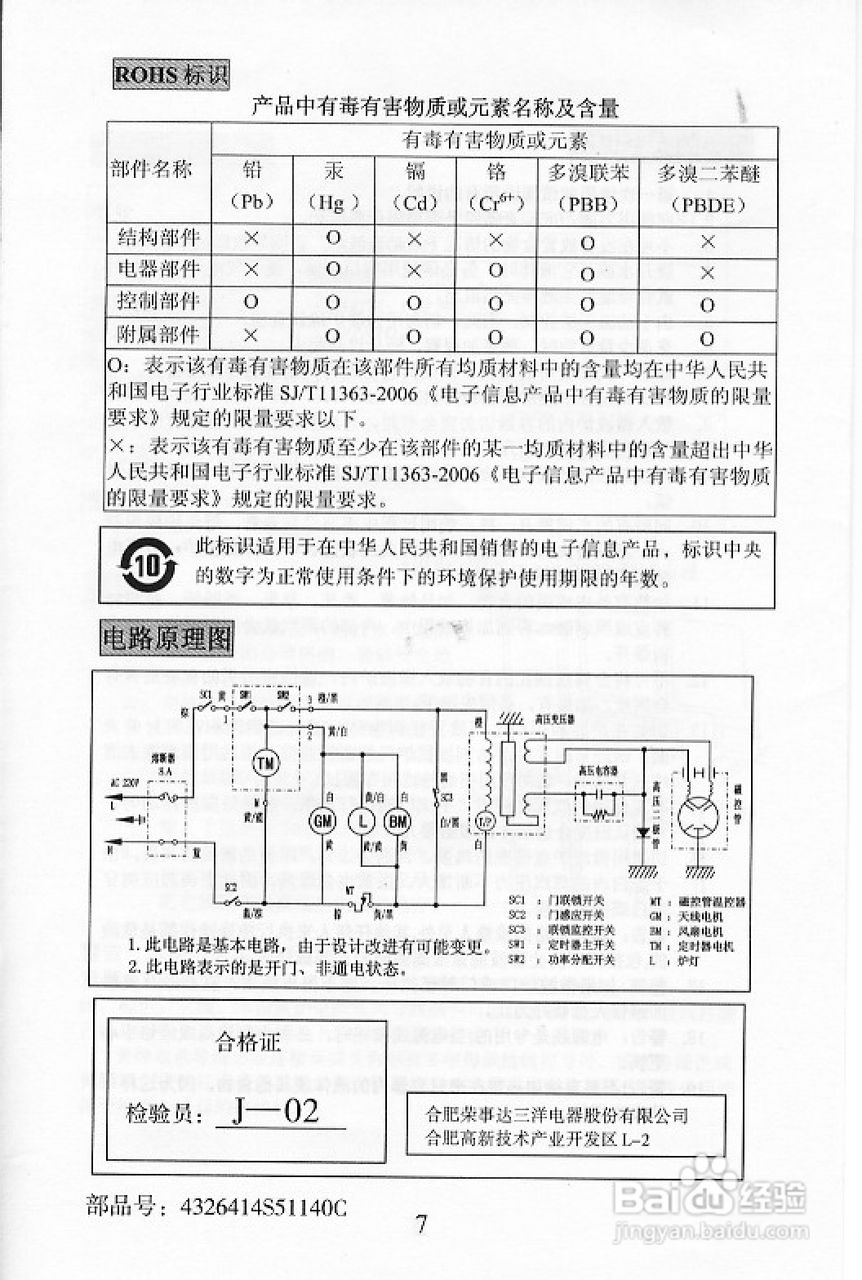 三洋EM-2010MS1微波炉使用说明书