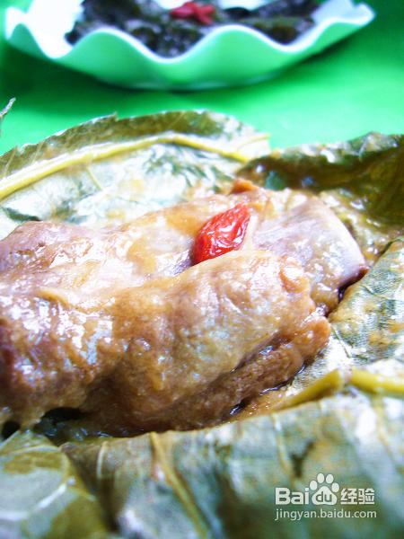 清圆绿盖裹红妆--荷叶粉蒸排骨