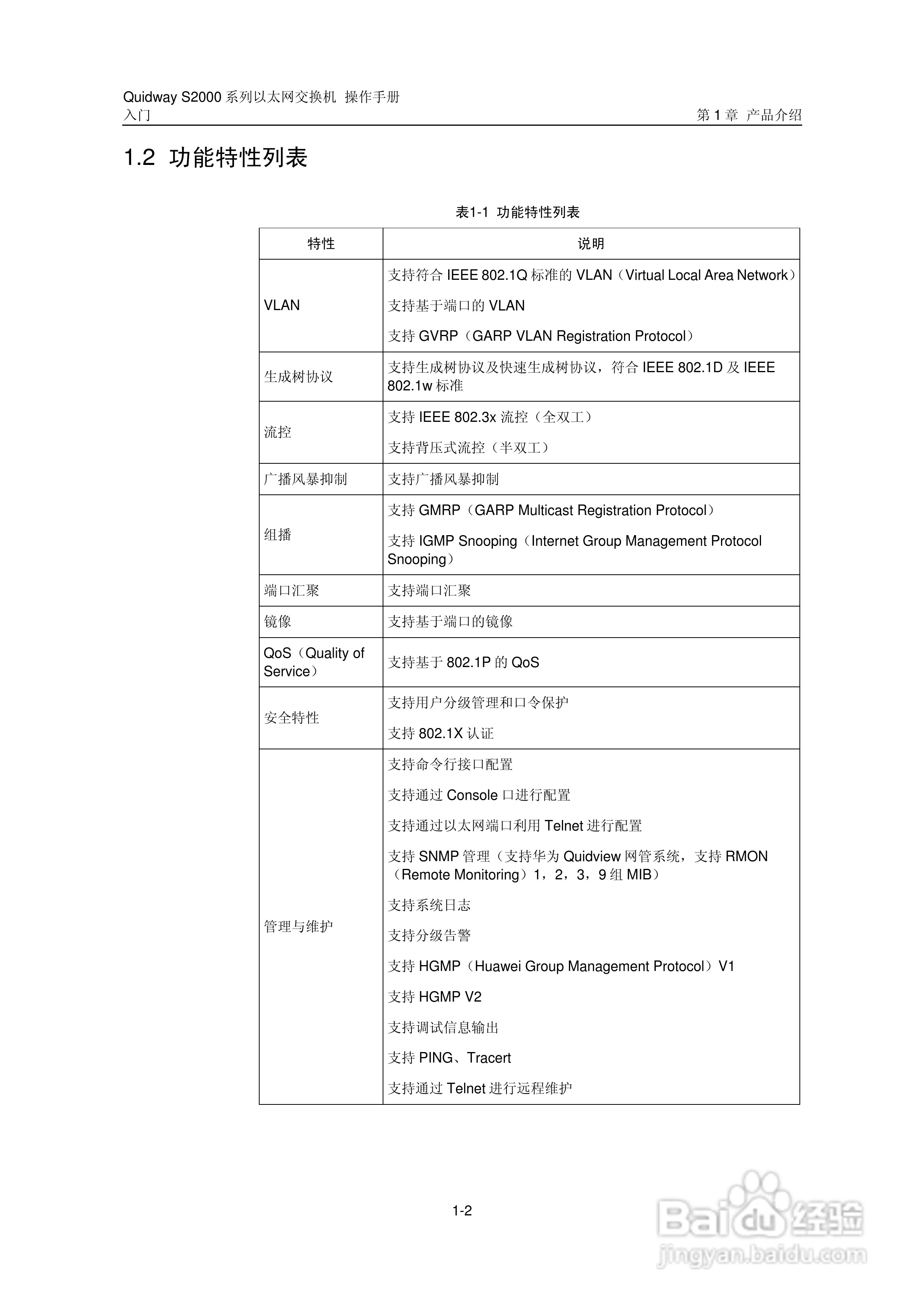 华三交换机S2000形说明书:[1]