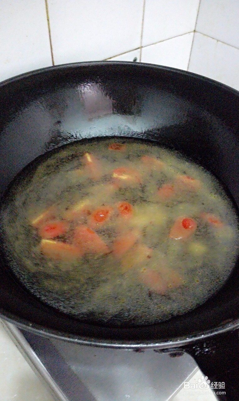 小西红柿面疙瘩汤的早餐做法