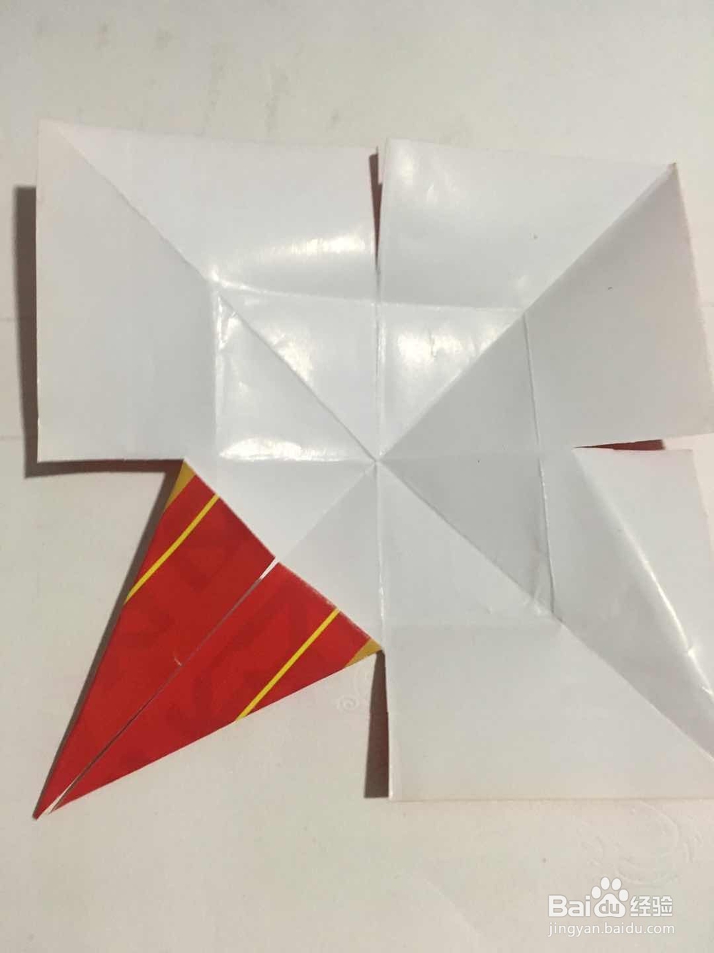 一颗漂亮的立体星 怎样用彩纸折叠