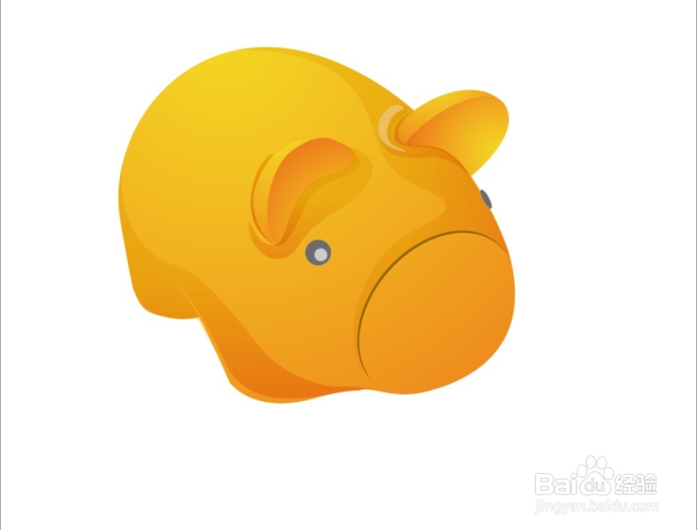 卡通猪头像设计