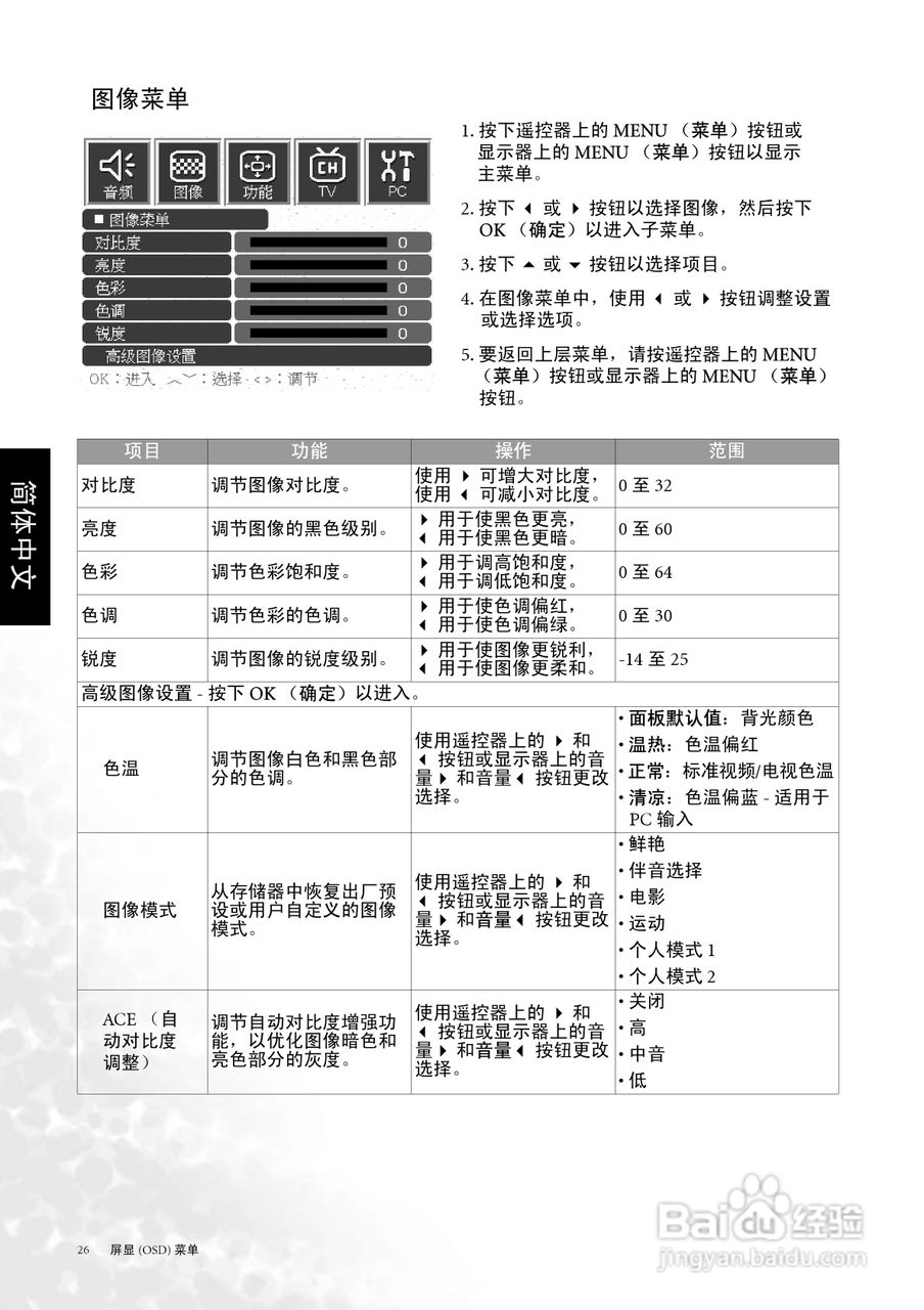 明基DV3250液晶彩电使用说明书:[4]