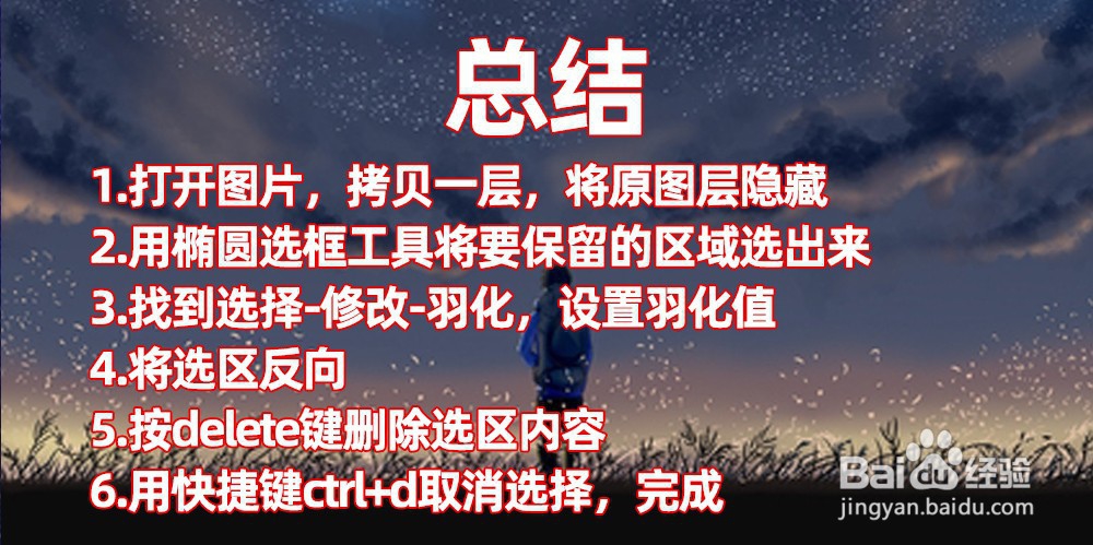 Ps如何羽化图片边缘