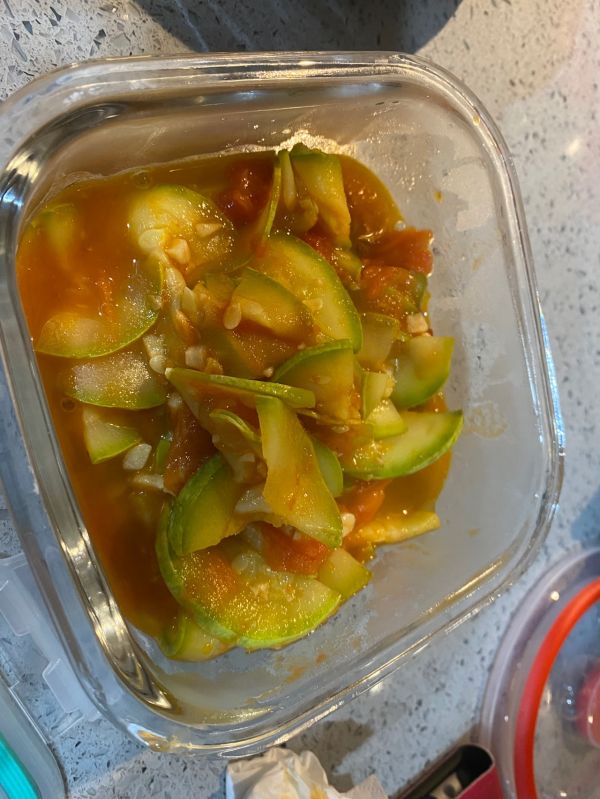 西葫芦炒西红柿