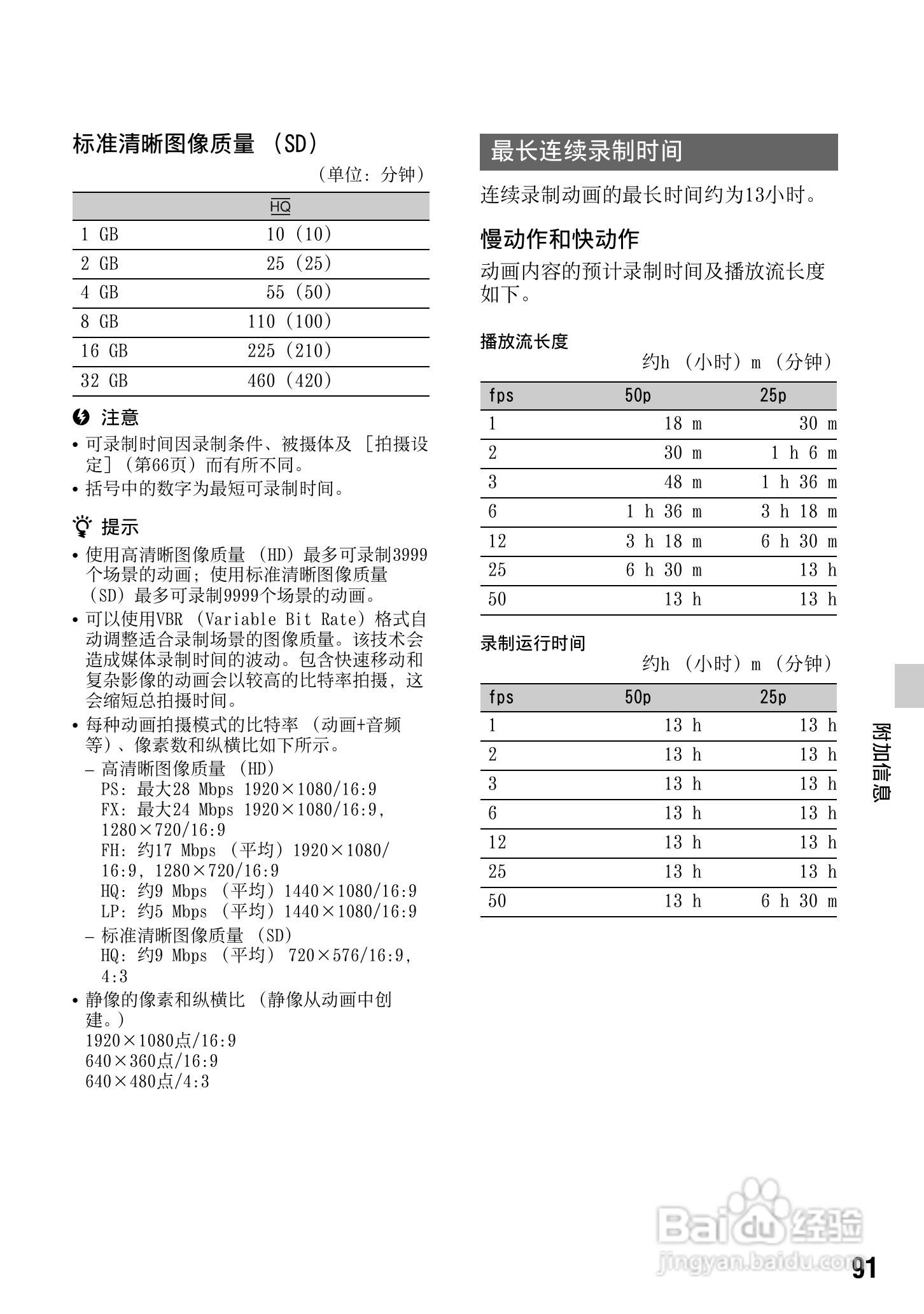 索尼NEX-FS100CK数码摄像机使用说明书:[10]