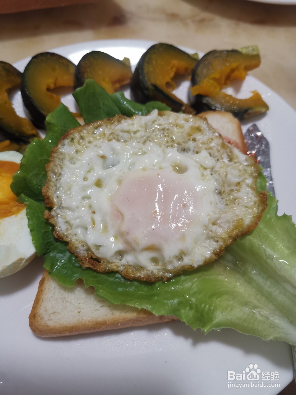 煎蛋火腿三明治