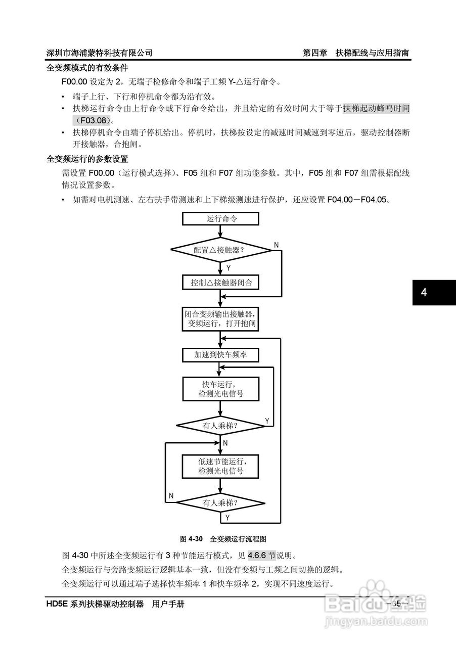海浦蒙特HD5E-4T037扶梯专用驱动控制器用户手册:[5]
