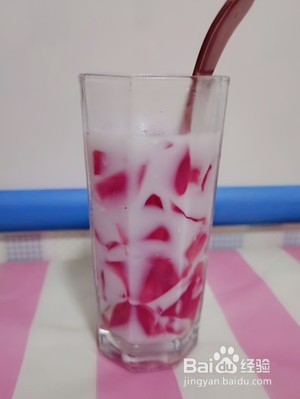 果冻撞奶做法