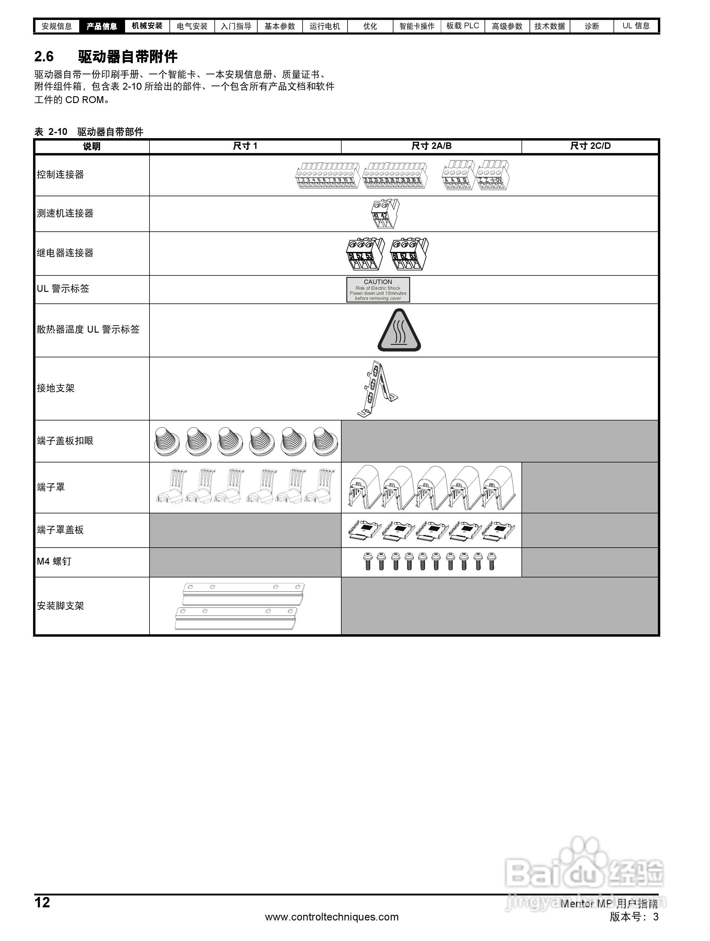 艾默生MP1850A4R直流驱动器中文手册:[2]
