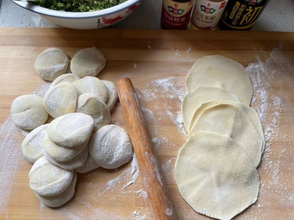 玉米面茴香大蒸饺