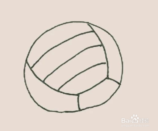 简笔画之排球